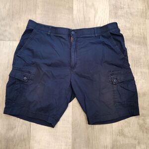 Wearfirst Men's Cargo Sz 44 Shorts Blue Hiking Camping Fishing Stretch Pockets